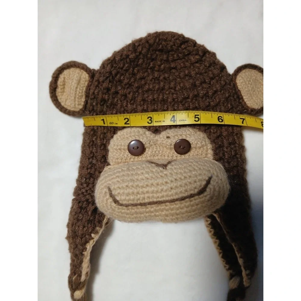 Andes Gifts Knit Kid's Hat‎ Winter Cap Monkey